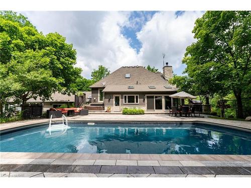496 Metler Road, Pelham, ON - Outdoor With In Ground Pool With Backyard