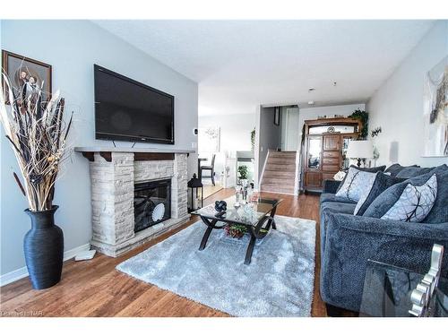 4974 Windgate Drive, Niagara Falls, ON - Indoor Photo Showing Living Room With Fireplace