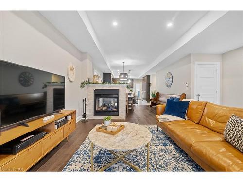 134 Lametti Drive, Fonthill, ON - Indoor Photo Showing Living Room With Fireplace