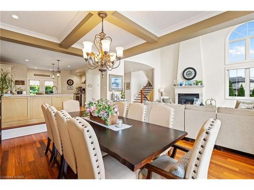 71 Tanbark Road, Niagara-On-The-Lake, ON - Indoor Photo Showing Dining Room With Fireplace