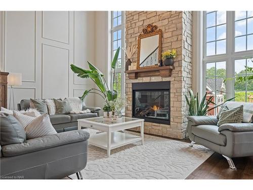 1107 Balfour Street, Fenwick, ON - Indoor Photo Showing Living Room With Fireplace