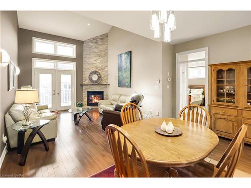 1-409 Niagara Street, St. Catharines, ON - Indoor Photo Showing Dining Room With Fireplace