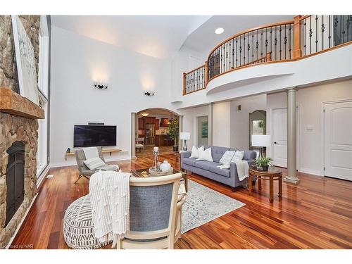 50460 Phillips Road, Wainfleet, ON - Indoor Photo Showing Living Room With Fireplace