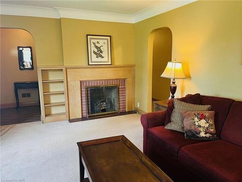 67 Clare Avenue, Port Colborne, ON - Indoor Photo Showing Living Room With Fireplace