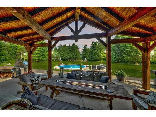 9695 Grassy Brook Road, Niagara Falls, ON - Outdoor With Above Ground Pool With Deck Patio Veranda