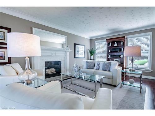 9 Evangelista Court, St. Catharines, ON - Indoor Photo Showing Living Room With Fireplace