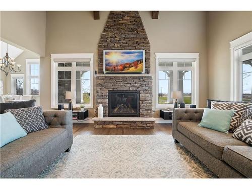 288 Johnson Road, Dunnville, ON - Indoor Photo Showing Living Room With Fireplace
