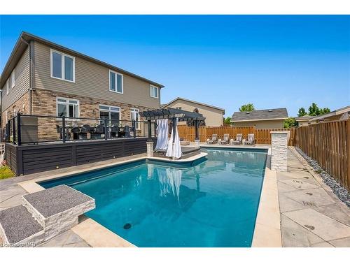 6618 Flora Court, Niagara Falls, ON - Outdoor With In Ground Pool With Deck Patio Veranda With Backyard