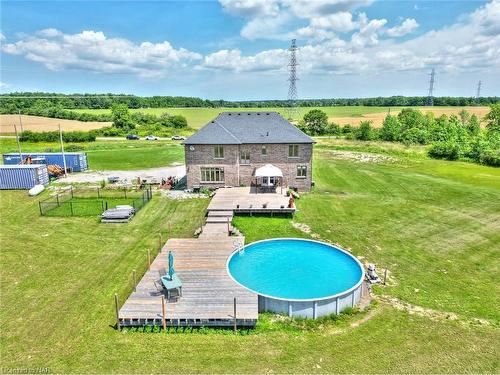 9812 Green Road, Caistor Centre, ON - Outdoor With Above Ground Pool With View