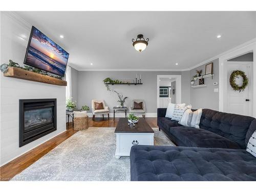 4058 Fly Road, Campden, ON - Indoor Photo Showing Living Room With Fireplace