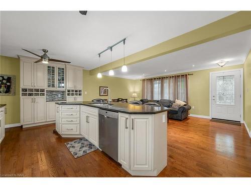 25 Overholt Street, St. Catharines, ON - Indoor Photo Showing Kitchen With Double Sink