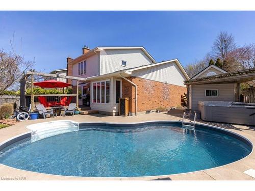 42 Cheritan Court, St. Catharines, ON - Outdoor With In Ground Pool With Deck Patio Veranda