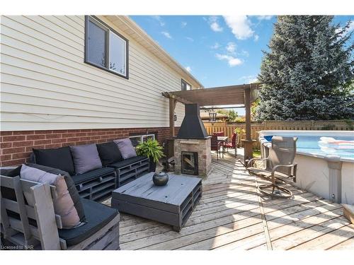5991 Andrea Drive, Niagara Falls, ON - Outdoor With Above Ground Pool With Deck Patio Veranda With Exterior