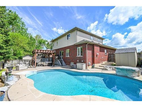 81 Michael Drive, Welland, ON - Outdoor With In Ground Pool With Deck Patio Veranda With Exterior