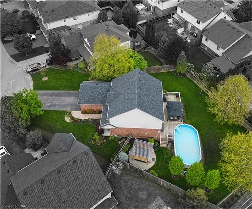 29 Fredonia Crescent, St. Catharines, ON - Outdoor With Above Ground Pool With View