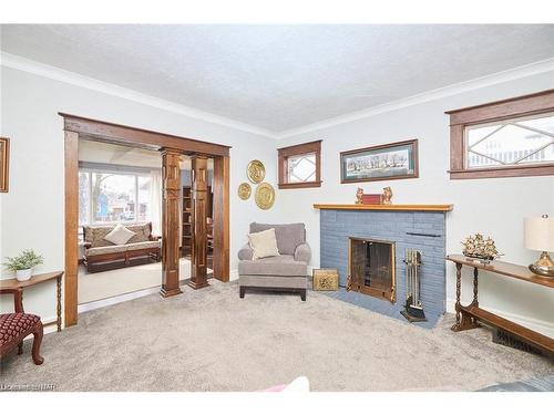 91 Elgin Street, Port Colborne, ON - Indoor With Fireplace