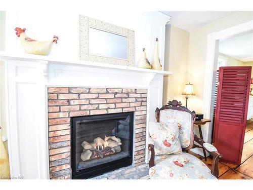 24 Gertrude Street, St. Catharines, ON - Indoor Photo Showing Living Room With Fireplace