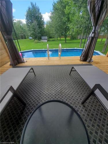 972 Silver Bay Road, Port Colborne, ON - Outdoor With Above Ground Pool