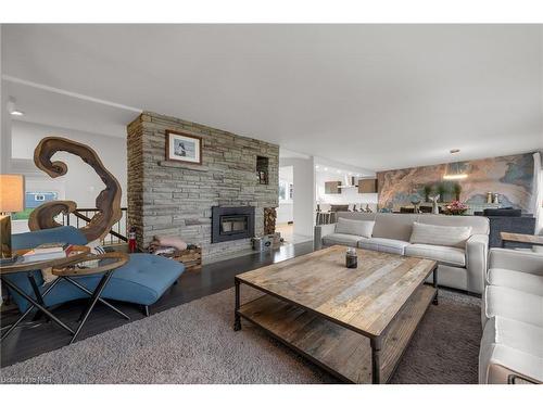 53 Tennessee Avenue, Port Colborne, ON - Indoor Photo Showing Living Room With Fireplace