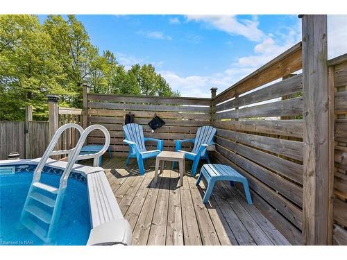 6840 Sunrise Court, Niagara Falls, ON - Outdoor With Above Ground Pool With Deck Patio Veranda