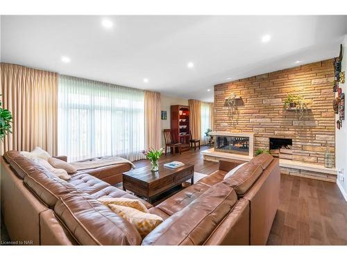 13 Jasmin Crescent, St. Catharines, ON - Indoor Photo Showing Living Room With Fireplace