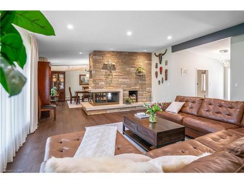 13 Jasmin Crescent, St. Catharines, ON - Indoor Photo Showing Living Room With Fireplace