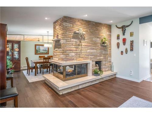 13 Jasmin Crescent, St. Catharines, ON - Indoor Photo Showing Living Room With Fireplace