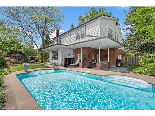 55 Parkway, Welland, ON - Outdoor With In Ground Pool With Deck Patio Veranda With Backyard