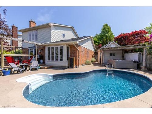 42 Cheritan Court, St. Catharines, ON - Outdoor With In Ground Pool With Deck Patio Veranda With Backyard With Exterior