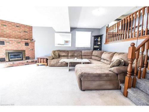 37 Farmington Drive, St. Catharines, ON - Indoor Photo Showing Living Room With Fireplace