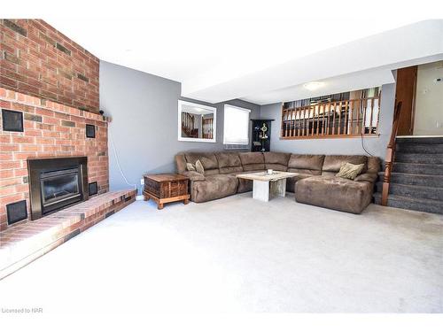 37 Farmington Drive, St. Catharines, ON - Indoor Photo Showing Living Room With Fireplace