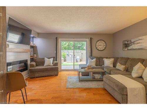 14-18 Barry Street, St. Catharines, ON - Indoor Photo Showing Living Room With Fireplace