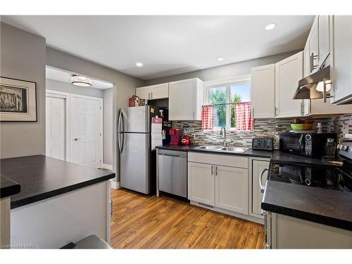 97 Chippawa Road, Port Colborne, ON - Indoor Photo Showing Kitchen With Double Sink