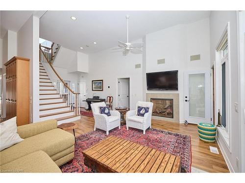 3461 North Shore Drive, Ridgeway, ON - Indoor Photo Showing Living Room With Fireplace