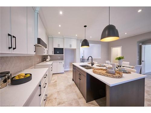 464 Old Course Trail, Welland, ON - Indoor Photo Showing Kitchen With Double Sink With Upgraded Kitchen