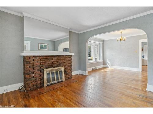 161 Lake Street, St. Catharines, ON - Indoor Photo Showing Living Room With Fireplace
