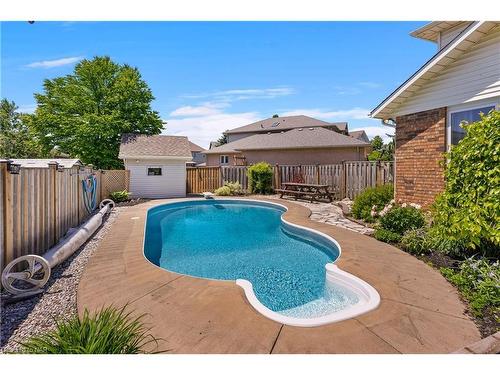 11 Alyson Court, Welland, ON - Outdoor With In Ground Pool With Deck Patio Veranda With Backyard With Exterior