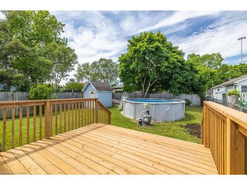 13A Elmwood Avenue, St. Catharines, ON - Outdoor With Above Ground Pool With Deck Patio Veranda With Backyard With Exterior