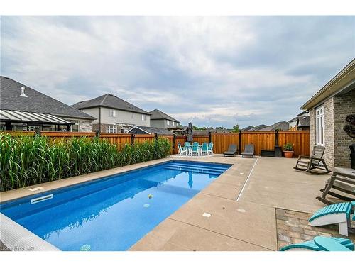 356 Creekside Drive, Welland, ON - Outdoor With In Ground Pool With Deck Patio Veranda With Backyard
