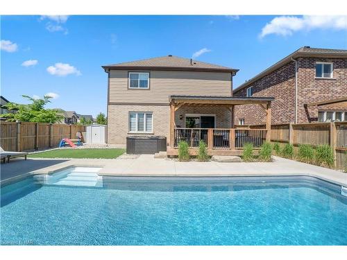 106 Spruce Crescent, Welland, ON - Outdoor With In Ground Pool With Deck Patio Veranda With Backyard