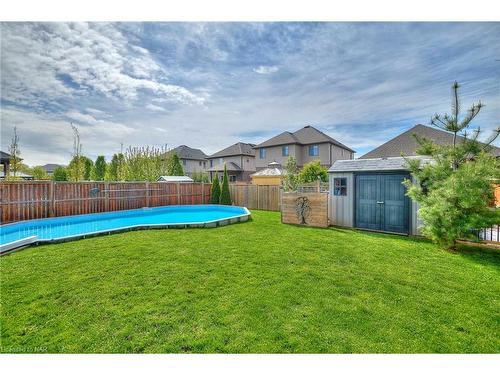 18 Brewerton Boulevard Boulevard, Fonthill, ON - Outdoor With Above Ground Pool With Backyard