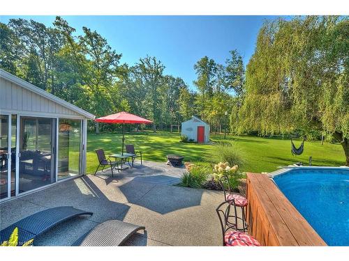 846 Highway 20 Highway W, Pelham, ON - Outdoor With Above Ground Pool With Backyard