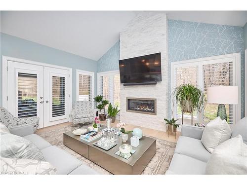 3364 Whispering Woods Trail, Ridgeway, ON - Indoor Photo Showing Living Room With Fireplace