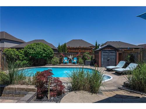 36 Silverwood Avenue, Welland, ON - Outdoor With In Ground Pool