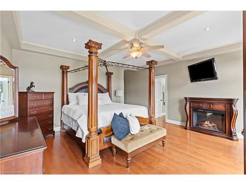 63 Tanbark Road, Niagara-On-The-Lake, ON - Indoor Photo Showing Bedroom With Fireplace