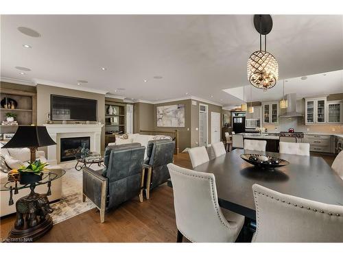 1 Tulip Tree Road, Niagara-On-The-Lake, ON - Indoor Photo Showing Dining Room With Fireplace