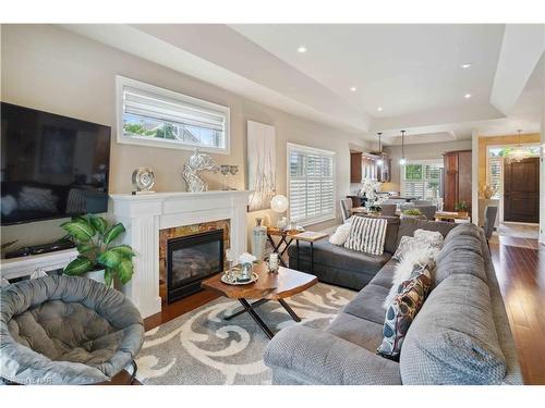 32 Pinot Trail, Niagara-On-The-Lake, ON - Indoor Photo Showing Living Room With Fireplace