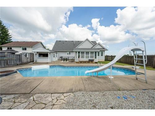 353 South Pelham Road, Welland, ON - Outdoor With In Ground Pool With Backyard