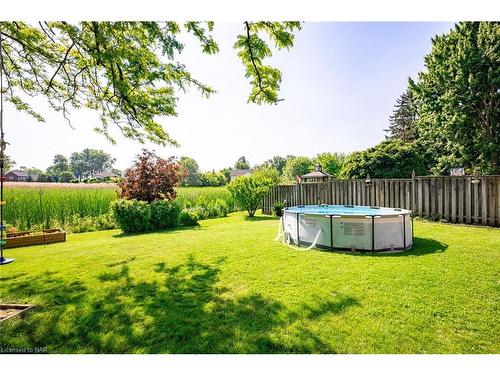 47 Gaspare Drive, Port Colborne, ON - Outdoor With Above Ground Pool With Backyard
