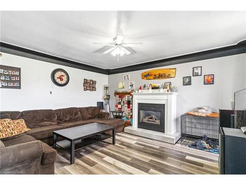 373 Killaly Street E, Port Colborne, ON - Indoor Photo Showing Living Room With Fireplace
